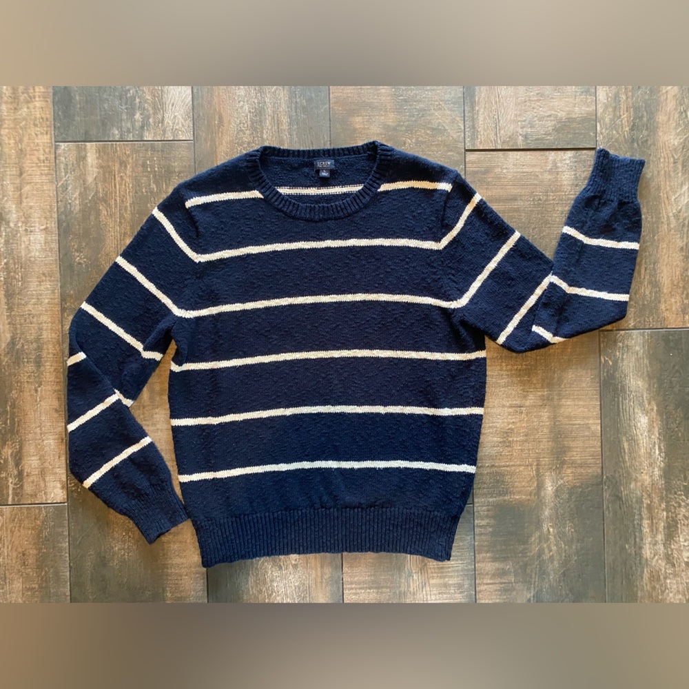 J. Crew, Women’s Large, Crew Neck sweater in stripe Retail $90